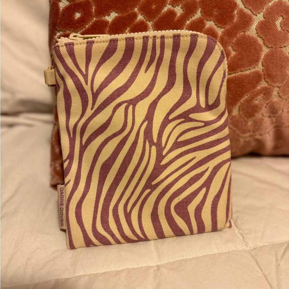 Dagne Dover Zebra Print Pouch